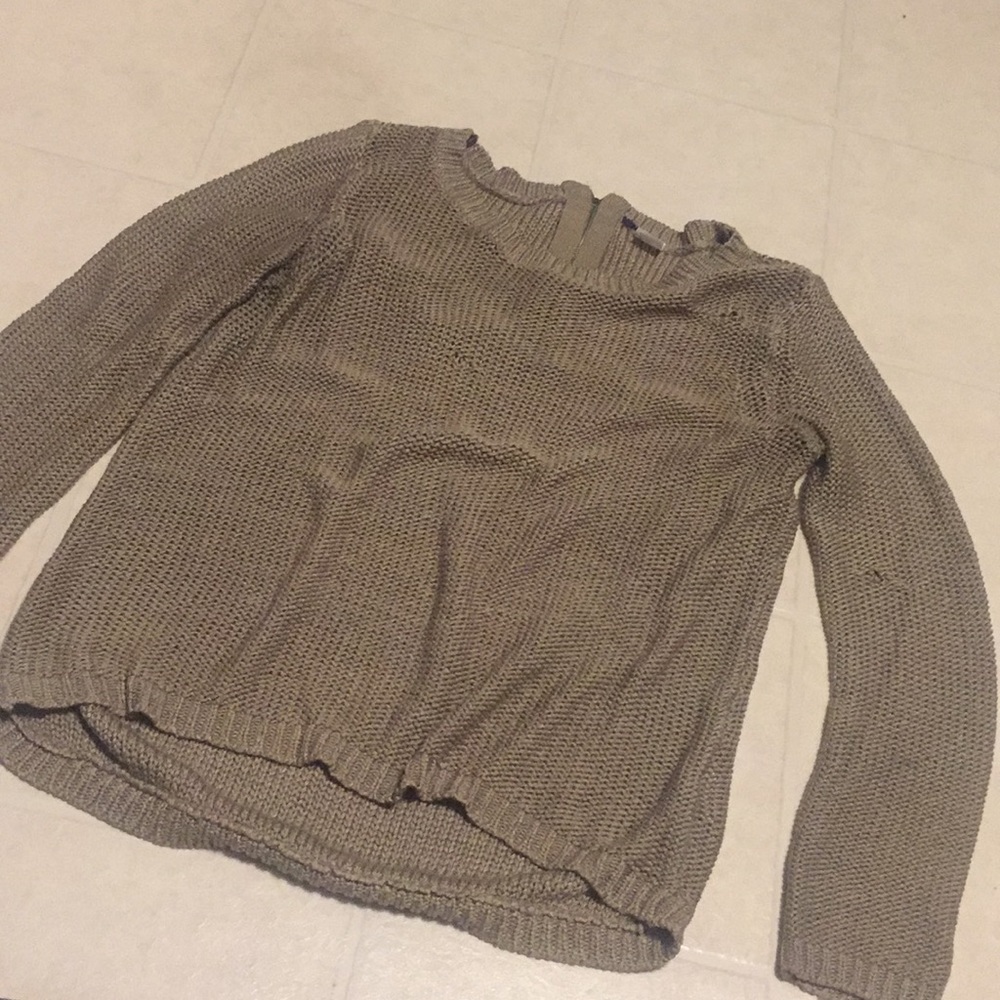 Camel knit sweater